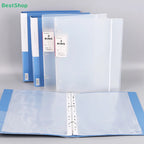 〔R〕A4 3-Ring Binder Folders - Clear & Blue Document Organizers for Office/Study