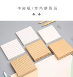 80Pcs Student Office Creative Tearable Memo Grid Memo Paper Self Adhesive Memo Paper Memo Label Stickers
