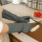 1 Pair Thick Latex Kitchen Rubber Gloves for Dishwashing Cleaning and Household Chores Durable and Comfortable,Waterproof