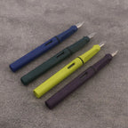 1pc Matte Purple Fountain Pen Plastic EF/F Nib Frosted Fluorescence Green Stationery School Office Supplies Ink Pens