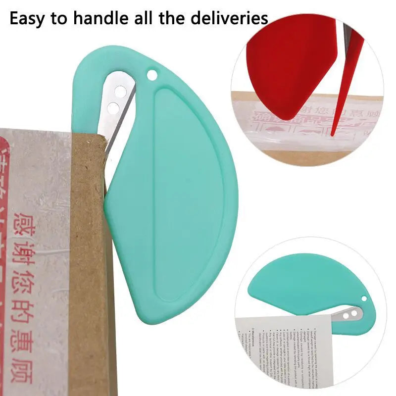 Plastic Mini Letter Opener Open Envelope Letter Opener Paper Cutting Art Knife Rope Cutter Rubber Band Cutting Wire Blade