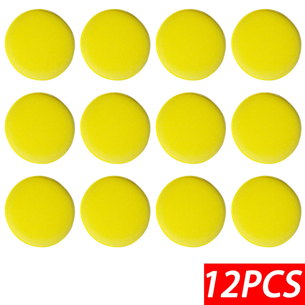 Polishing Sponge Wax Car Applicator Pad Foam Wax Car Polisher Cleaning Pad For Cleaning Car Waxing Sponge Auto Parts 12pcs/1pack