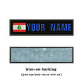 Lebanese Flag Lebanon 10X2.5cm Embroidery Custom Name Text Patch Stripes Badge Iron On Or  Patches