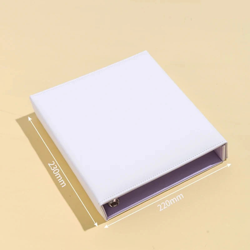 A5 Binder Photocards Magnetic D 3/7 Ring Kpop Photo Album Photocard Holder Collection Book Macaron Binder 1 2 4 Pocket Sleeves