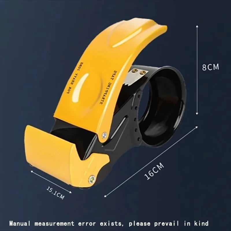 Heavy Duty Metal Tape Dispenser, Industrial Packaging Tape Gun, Handheld Tape Cutter for Shipping