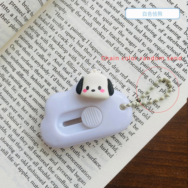 1pc Dopamine Cloud Mass Letter Opener Cartoon Cute Utility Knife Student Mini Box Cutter Hand-made Sharp