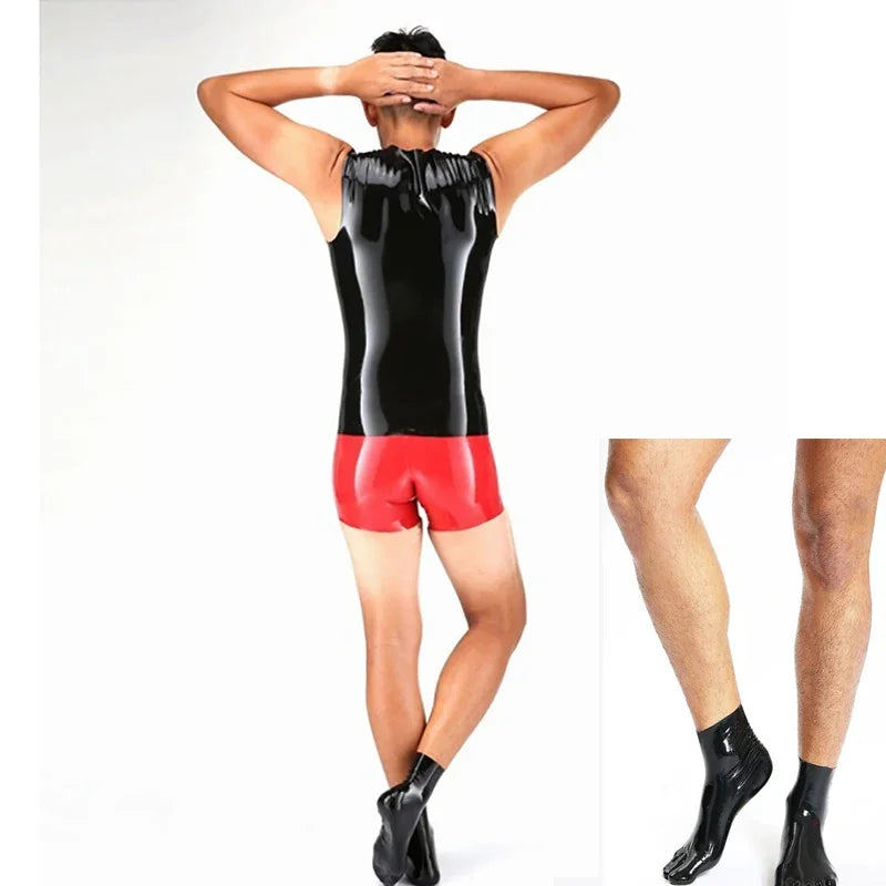 customized Man Latex Fetish Gloves: Luxury Long Opera Style - Soft, Durable Waterproof for Cosplay & Special Party Attire
