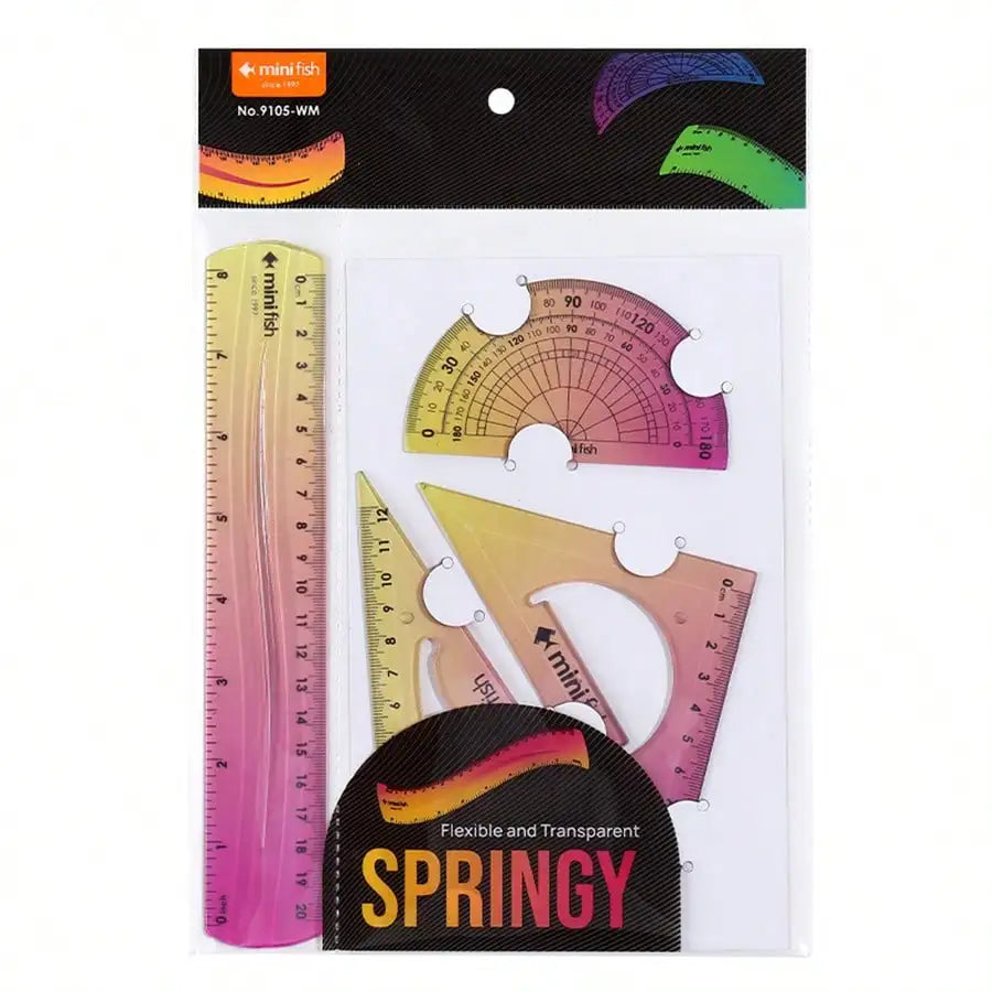 20cm Soft Ruler  with Gradient Ombre Style and Length Measured in Both Centimeters and Inches Suitable  Students  School Use