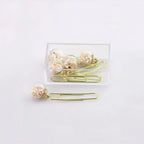 5 Pcs/Set Quicksand Crystal Ball Paper Clip DIY Metal Notes Letter File Binder Clips Bookmarks Office Desktop Storage Stationery