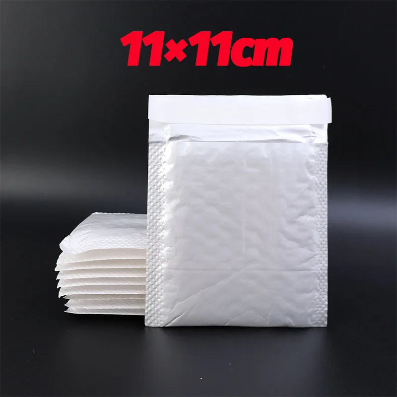 10-100Pcs Multi-size White Bubble Envelopes Bag Thicken Waterproof Light Self Seal Shipping Bag Bubble Padding Storage Organizer