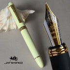 IRAURITA FOUNTAIN PEN JINHAO X450 DARK GREEN AND GOLDEN 18 KGP 0.7mm BROAD NIB FULL METAL BLUE RED 21 COLORS AND INK JINHAO 450