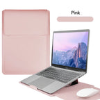 PU Leather Laptop Computer Sleeve Case Bag Stand Cover Pouch Man Women 13 14 15 15.6 16 inch for Macbook Air Samsung HP Lenovo