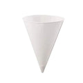 200Pcs 3.7Oz/4.5Oz White Paper Cone Cups Coated 200 Count Snow Cone Cups Heat-resistant Multi-functional Cone Party Tableware