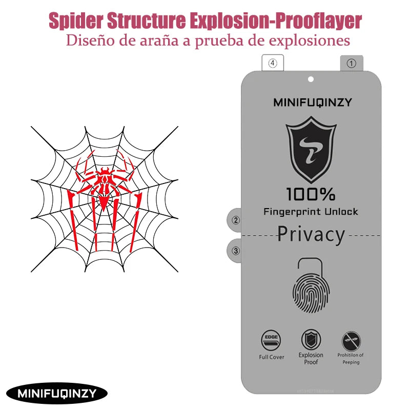 Self Repair Privacy Film For Samsung Galaxy S26 S25 S24 S23 Ultra S22 S21 S20 Plus  Anti-Spy Screen Protector Note 20 10 S10 5G