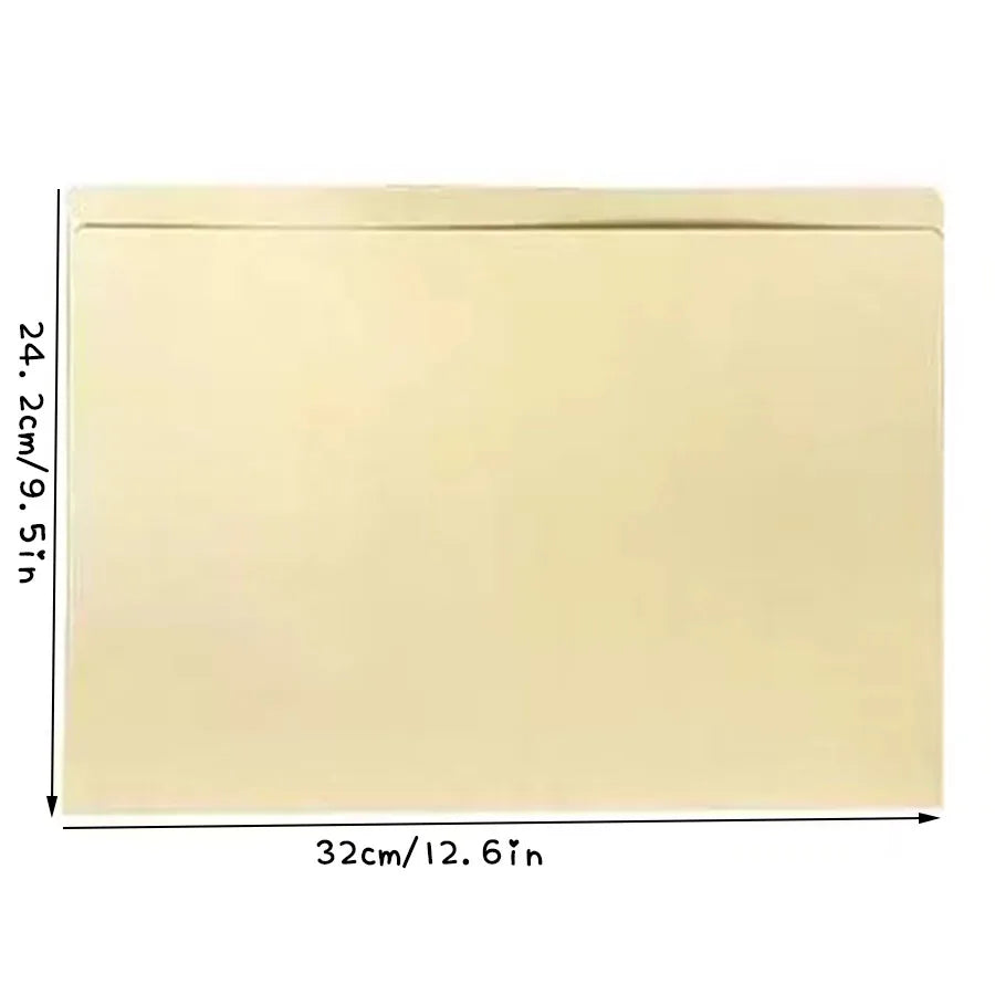 Sharkbang 5pcs/10pcs/20pcs A4 Manila File Folders, Great For Organizer And Easy Files Storage,Khaki Folder Papers
