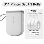 Niimbot D11 Mini Printer Wireless Phone Pocket Thermal Label Maker USB Rechargeable Inkless DIY Name Price Tag Sticker Machine