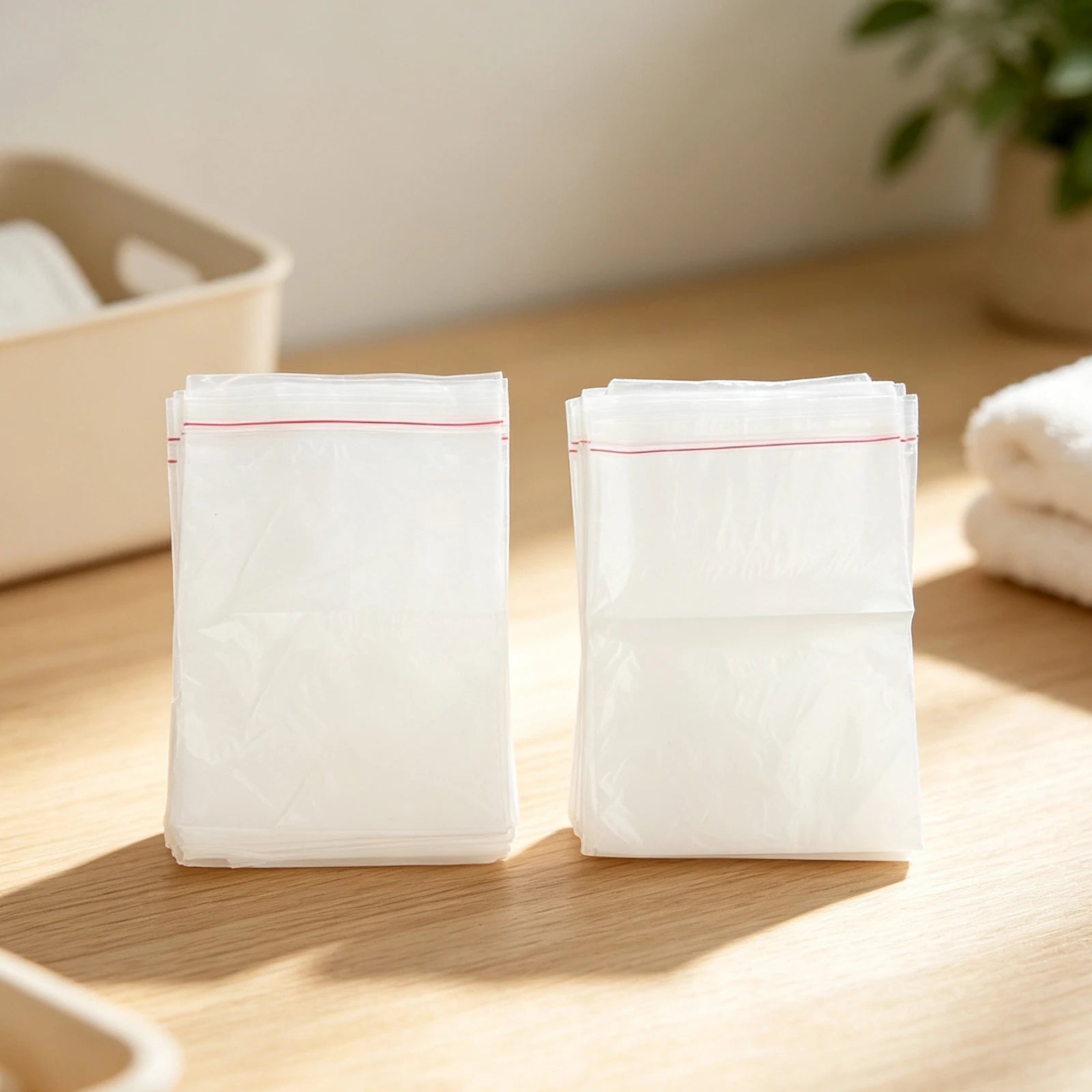 100pcs Self-Adhesive Car Garbage Bag Biodegradable Trash Rubbish Holder Storage Bag For Auto Vehicle Office Kitchen