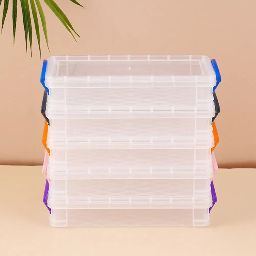 3/6-layer Paintbrush Box Watercolor Detachable Pen Storage Box Color Multi-function Stationery Organizer School Supplies