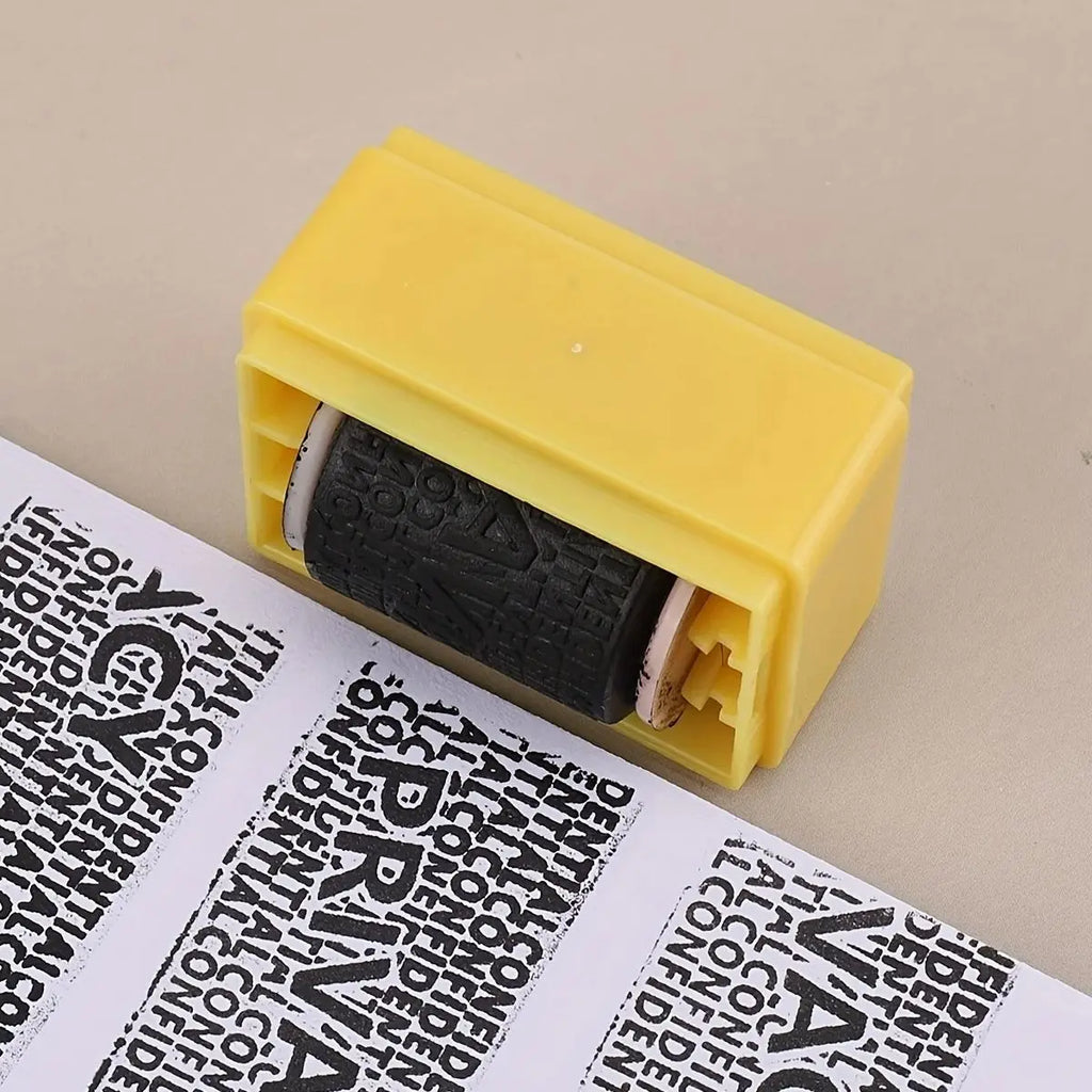 Theft Protection Roller Stamp for Privacy Confidential Data Guard Your Security Stamp Roller Privacy Seal Roller Theft Protect