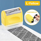 Durable Roller Identity Protection Stamps Safety Portable Confidential Stamp Privacy Protection ID Security Stamp