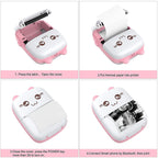 C9 mini HD printer portable sticker label Printer Bluetooth pocket thermal printer with paper for student note inkless printing