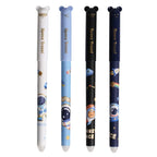 4 Pieces Lytwtw's Cartoon Cute Kawaii Capybara Unicorn Erasable Pen Creative School Office Gel Pens Suppliies Stationery