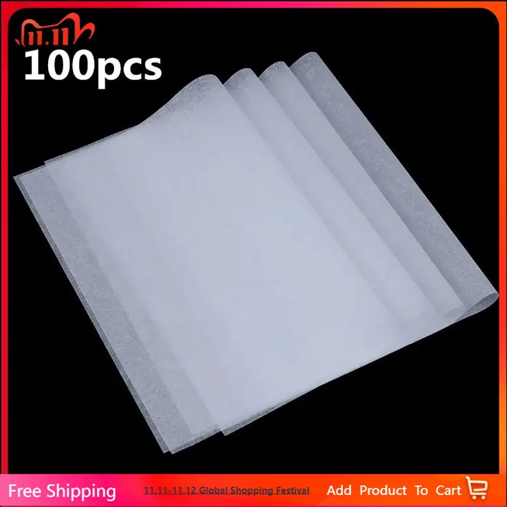 100Pcs A4 Tracing Paper Durable White Translucent Sketching Paper Drawing Copy Paper for Calligraphy Writing Drawing Art Supply