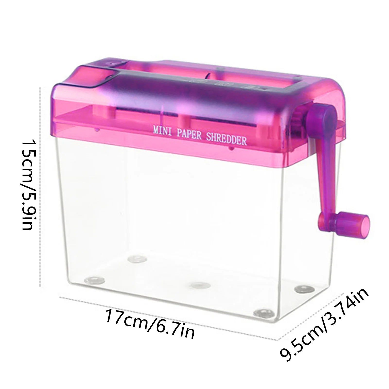 Hand Shredder Hand Crank Portable Mini Paper Cutting Tool Transparent Documents Paper Cutting Tool Birthday Gift Home Office