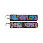 Kawaii Japanese Elf Anime Embroidery Key Fobs Key Tag Motorcycles Cars Backpack Chaveiro Keychain Fashion Keyring Friends Gifts