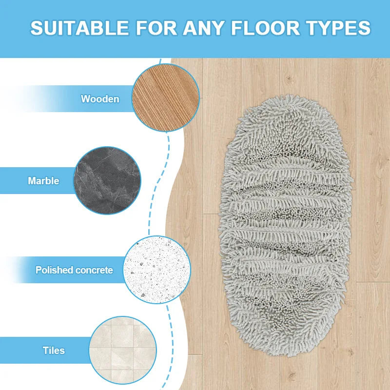 2pcs Reusable Microfiber Mop Pads for Swiffer Sweeper XL Dry Sweeping Wet Mop Cloths Replacement Sweeping Mopping Pad Refill