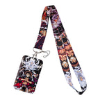 Zoro Lanyard Anime Pirate Card Holder Neck Strap for Key ID Card Phone Straps Badge Holder Keyrings Cosplay Accessories Gifts
