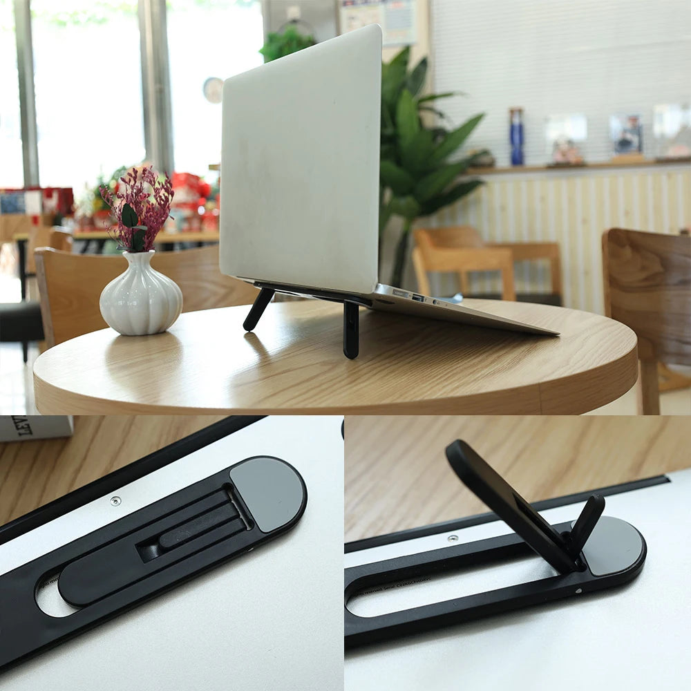 Universal Laptop Stand Holder Portable Notebook Bracket Foldable Cooling Stand Accessories for MacBook Ipad Keyboard