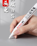 5pcs White Marker Paint Pens Waterproof Rubber Permanent Marker Pen Car Tyre Tread Environmental Tire Painting DIY Graffiti Pens