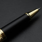 STONEGO Capless Ballpoint Pen, Simply Twist Roller Ball Pen Black Gel Ink Medium Point 1.0mm Smooth Writing Signature Pens