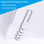 50-500PCS Stainless Steel Paper Clips Rustproof Sturdy Coated U-shaped Paperclips for Student Office School Stationery Supplies