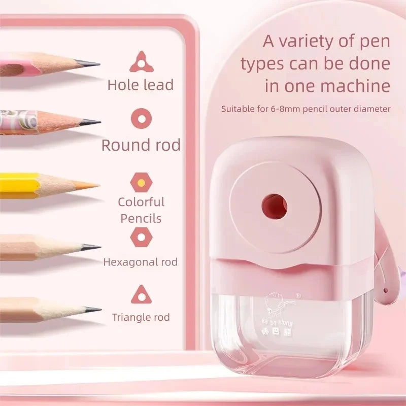 Kawaii Creative Pencil Sharpener Cute Stationery for Kids Adults Office School Supplies Unique Accessory