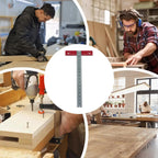 T Ruler Right Angle T Shape Positioning Marking Ruler Tool Right-Angle Positioning Square For Woodworking Carpentry Industry