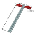 Metric T square positioning ruler, aluminum alloy square ruler measuring and scribing tool