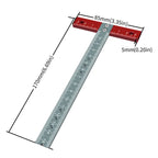 Metric T square positioning ruler, aluminum alloy square ruler measuring and scribing tool
