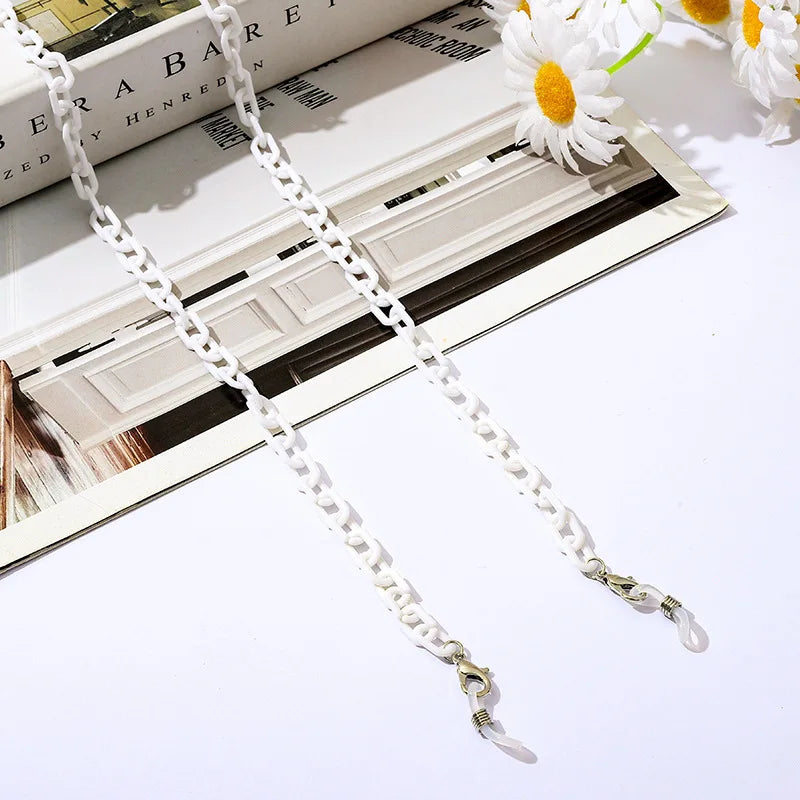 New Face Mask Chains Acrylic Glasses Chain Holder Lanyard Hanging Reading Eyewear Mask Women Men Neck Chains Holder Rope Strap