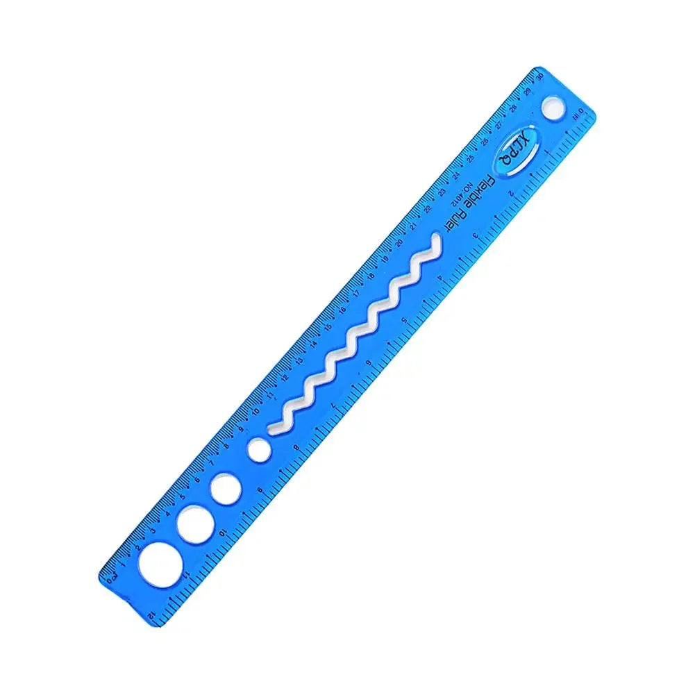 Flexible Ruler Foldable Soft Rulers 30cm For For Primary School Students Straight Ruler Drawing Learning Stationery Supplie W9u6