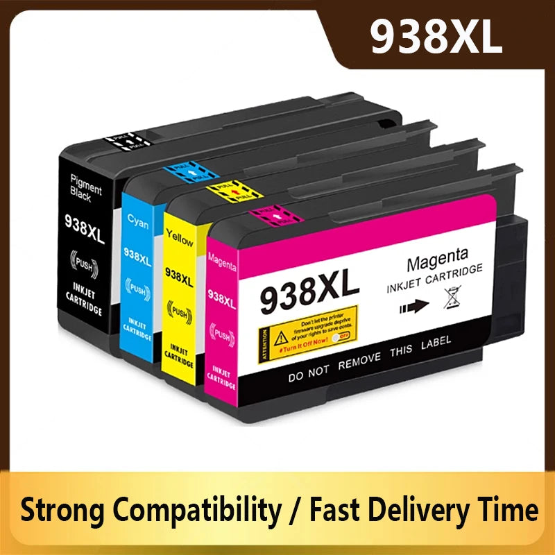 938XL Ink Cartridge Compatible for HP938 for HP938 XL For HP officejet Pro 9110b 9120 9130 9720 9730 Printer ﻿