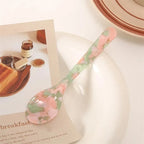 Acrylic Ice Cream Spoon Unbreakable Unique Pattern Tableware Spoon Cake Ice Cream Spoon Butter Cutter