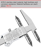 Edge-Center Distance, Center Distance, Digital Caliper, Cone Probe Hole Distance, Centerline Caliper, Edge-To-Hole Measurement