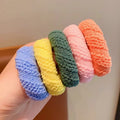 5Pcs/Set Thickened Women's Hair Ties High Horse Tail Hair Bands Rubber Bands Elastic Hair Ropes Durable Hair Ties Accessories