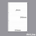 60 Sheets A4 A5 B5 Refill Spiral Binder Inner Page Notebook Loose Leaf Weekly Monthly To Do Line Grid Inside Paper Stationery