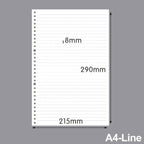 60 Sheets A4 A5 B5 Refill Spiral Binder Inner Page Notebook Loose Leaf Weekly Monthly To Do Line Grid Inside Paper Stationery