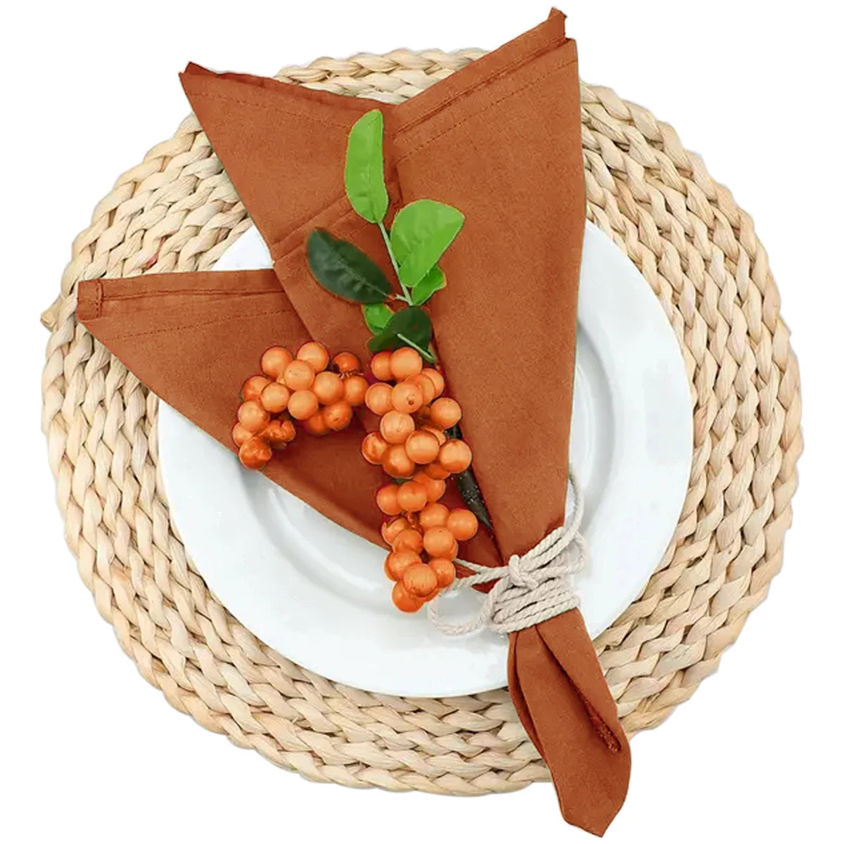 6/12PCS 40x40cm Cotton Linen Cloth Napkins Thickened Durable Placemat Reusable for Kitchen Dining Wedding Decoration
