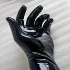 latex fetish man  black gloves  rubber hood sexy cosplay  fetish wear  catsuite male zentai socks chlorined rubber