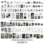 200 pcs Korean Decoration Material Paper pack Collage Junk Journal Material DIY Scrapbook Diary Album Lable Stationery